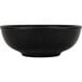 A Tuxton TuxTrendz matte black china menudo bowl.