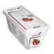 A white container of Les Vergers Boiron Pomegranate Puree with a white lid and label.