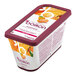 A rectangular container of Les Vergers Boiron Mandarin Orange 100% Fruit Puree.