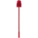 A Carlisle red brush with a handle.