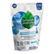 A white plastic bag of Seventh Generation Free & Clear Dishwasher Detergent Packs with a blue and green label.