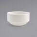 A Front of the House Catalyst Monaco porcelain bouillon bowl on a gray background.