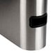 A close-up of a stainless steel Bunn iced tea dispenser.