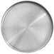 a close-up of a silver metal