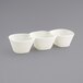 Front of the House Catalyst Mod European White Triple Compartment Porcelain Bowl with Lid.