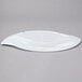 A white GET San Michele melamine platter with a curved edge.