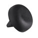 a close up of a black object