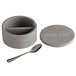 a grey container with a lid