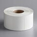 A roll of white Tor Rey blank labels.