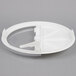 A white plastic lid with a clear plastic handle for a Rubbermaid ProSave container.