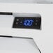 a digital display on a white surface