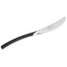 A Chef & Sommelier stainless steel dessert knife with a black handle.
