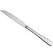 An Arcoroc stainless steel steak knife with a silver handle.