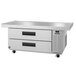 A white rectangular Hoshizaki chef base with two drawers.