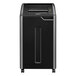 A black and silver Fellowes 38420 Powershred 425i strip-cut shredder.