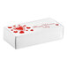 A white 1 lb. candy box with red hearts and Valentine's Day text.