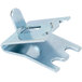 A metal Hoshizaki shelf clip with two holes.