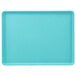 A blue rectangular Cambro dietary tray.