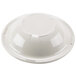 A white bowl with speckled specks.
