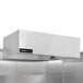 A large stainless steel rectangular Halifax kitchen hood.