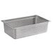 A Carlisle stainless steel full size perforated steam table pan with holes.