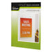 NuDell 38017Z 11 inch x 17 inch Clear Wall Mount Plastic Sign Holder