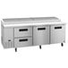 A Hoshizaki commercial refrigerator with 2 drawers and 2 doors.