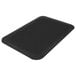A black mat on a white background.