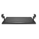A black rectangular Alera AdaptivErgo keyboard tray with two metal arms.