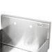 Advance Tabco stainless steel leg mounted utility sink with drain.