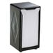 A black San Jamar Tallfold napkin dispenser on a white background.