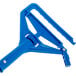 A blue plastic Carlisle mop handle with a plastic head and quick release mechanism.