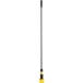 A Rubbermaid metal pole with a yellow and black jaw style.