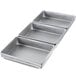 A Chicago Metallic 3-Strap Aluminized Steel Cinnamon Roll Pan Set.
