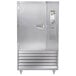 The left hinged door of a stainless steel Traulsen Spec Line blast chiller.