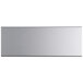 A close-up of a silver rectangular Regency pass-through shelf.