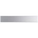 A silver rectangular Regency stainless steel pass-through shelf with an overshelf.