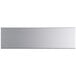 A Regency stainless steel pass-through shelf with an overshelf.