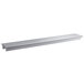 a silver rectangular object with a white background