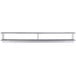 A long Regency stainless steel pass-through shelf with an overshelf.