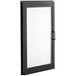 A black rectangular door for Avantco refrigeration equipment with a white glass window.