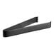 room360 matte black brushed stainless steel tongs with black handles.