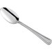 a silver spoon on a white background