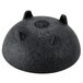 a black round object with four pointy holes