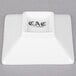 A close-up of a white square CAC Citysquare bowl with black text that reads "Dad"