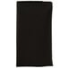 Intedge Black 65/35 Polycotton Blend Cloth Napkins, 20 inch x 20 inch - 12/Pack