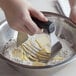 a piece of butter in flour