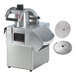 A Sammic CA-31 continuous feed food processor with two metal discs for slicing and grating.