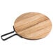 A Tablecraft acacia wood serving board with a handle.