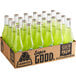 A box of Jarritos Lime soda glass bottles.